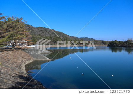Okuyama Reservoir in Ashiya City 122521770