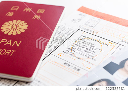 Passport application form: face photo 122522381