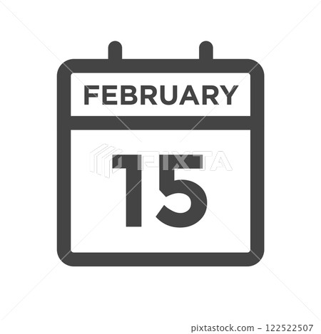 February 15 Calendar Day or Calender Date for Deadlines or Appointment February 15 Calendar Day or Calender Date for Deadlines or Appointment 122522507
