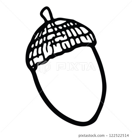 Acorn Hand Drawn - Autumn and Fall Time Design Acorn Hand Drawn - Autumn and Fall Time Design 122522514