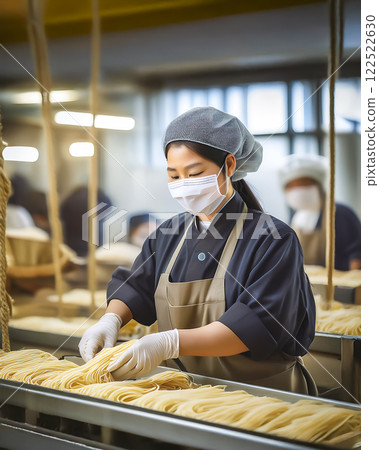 Food processing factory/noodle factory image material 122522630