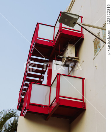 Red Stairs Landscape Photo 122522816