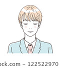 Beauty: Illustration of the upper body of a refreshing male student in uniform 122522970