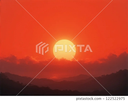 山上的日落 山上的日落 122522975