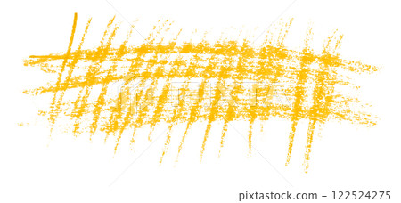 yellow pencil strokes isolated on transparent background 122524275