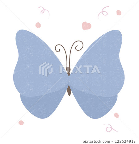blue butterfly with hearts blue butterfly with hearts 122524912