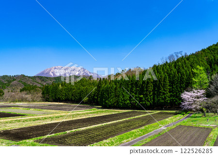 【日本百座名山】春田、櫻花和大山 鳥取縣日野郡甲府町2號 【日本百座名山】春田、櫻花和大山 鳥取縣日野郡甲府町2號 122526285