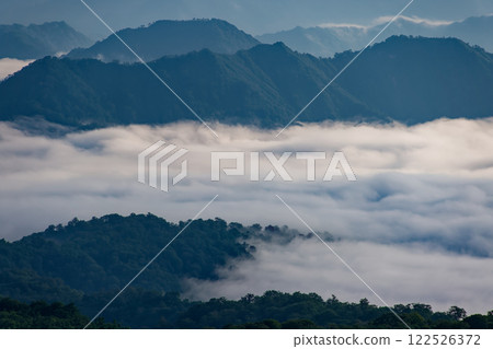 The sea of clouds of Okutadami seen from the climb of Mt. Asakusa 122526372