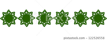 Green heart-shaped floral lace Green heart-shaped floral lace 122526558