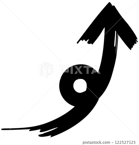 向右上升的黑色箭頭圖示 向右上升的黑色箭頭圖示 122527125