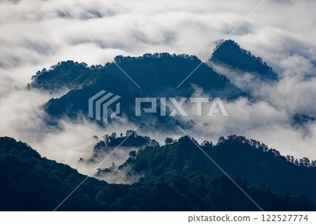 The sea of clouds at Lake Tagokura seen from Mount Asakusa The sea of clouds at Lake Tagokura seen from Mount Asakusa 122527774