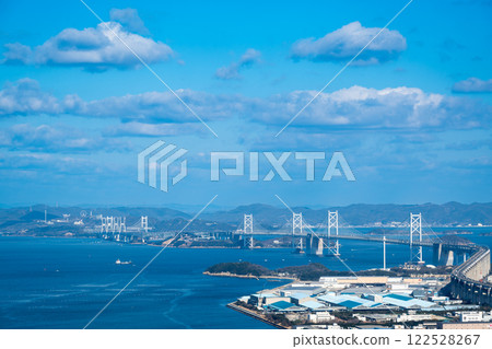 The Great Seto Bridge and Brazilian Park Washuzan Highland seen from the Aonoyama Summit Burial Mounds The Great Seto Bridge and Brazilian Park Washuzan Highland seen from the Aonoyama Summit Burial Mounds 122528267