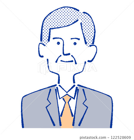 Illustration of a man wearing a suit 122528609