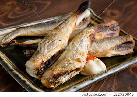 Icefish (komai) dried overnight Icefish (komai) dried overnight 122529046