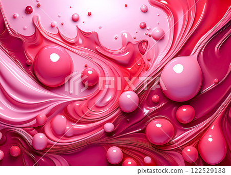 Colorful paint abstract image material Pink color 122529188