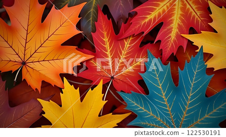 Autumn leaves lying on the floor Autumn leaves lying on the floor 122530191