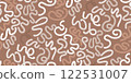 Wavy swirled lines in Mocha Mousse color seamless 122531007