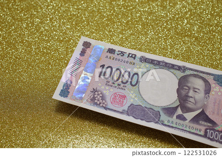 10,000 日元日本紙幣 10,000 日元日本紙幣 122531026