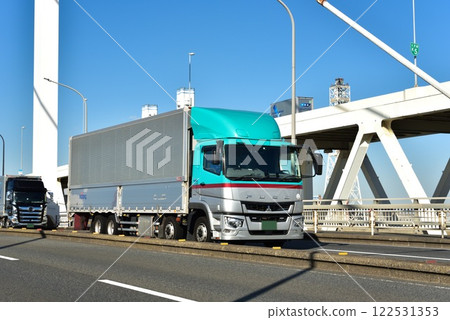 物流大貨車的形象 物流大貨車的形象 122531353