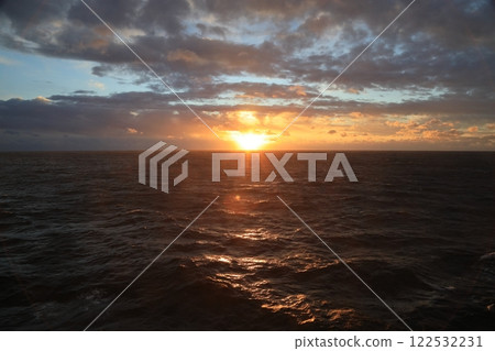 Morning sun, clouds and shining light 122532231