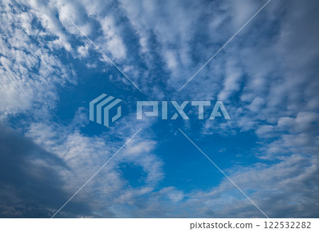 white cloud in blue sky. 122532282