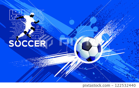 Soccer poster, Football template banner , Sport layout design 122532440