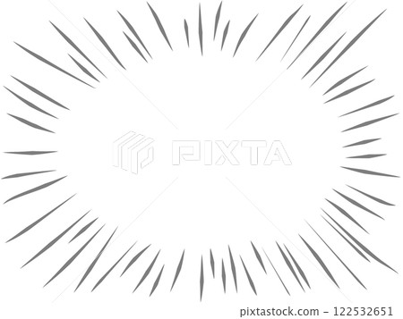 A gray frame of concentrated lines used in manga 122532651