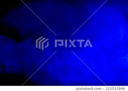 Blue cloud of smoke is floating in the air 122532846