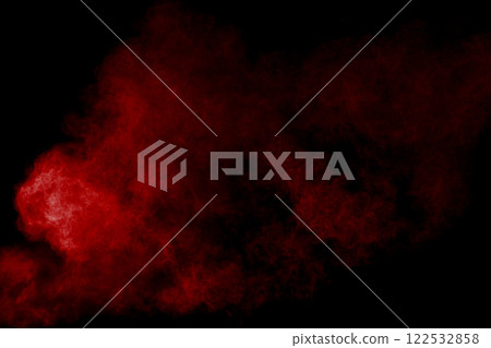 Abstract red smoke on black background. Red color clouds. Abstract red smoke on black background. Red color clouds. 122532858