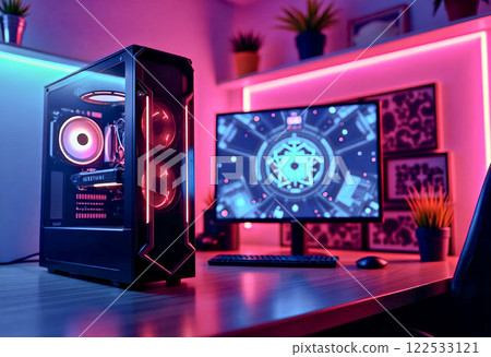 Gaming PC image [AI generated image] 122533121
