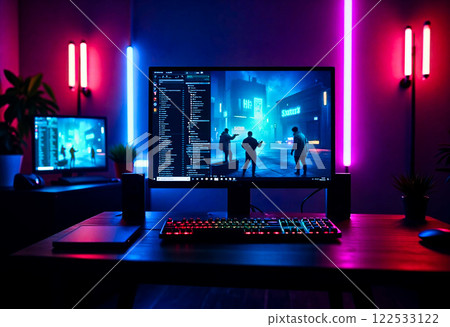 Gaming PC image [AI generated image] 122533122
