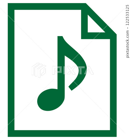 Music file icon green Music file icon green 122533125