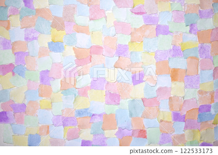 Confetti Patchwork Ripped and Torn Pieces of Watercolour Pastel Paper Pieces for Background Confetti Patchwork Ripped and Torn Pieces of Watercolour Pastel Paper Pieces for Background 122533173