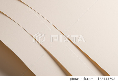 A beige paper background with a soft, uniform texture and a refined matte finish. The plain and A beige paper background with a soft, uniform texture and a refined matte finish. The plain and 122533798