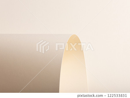 Beige paper background with a smooth, curved texture and a warm, graceful appearance. Featuring a Beige paper background with a smooth, curved texture and a warm, graceful appearance. Featuring a 122533831