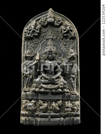 Ancient 12th Century Shiva Mrityunjaya Sculpture From Bengal - Conquerer Of Death 122534104