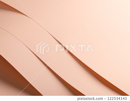 Soft pink and peach paper background with a smooth and delicate texture. The refined matte finish 122534143