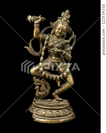 Powerful Wrathful Vajravarahi Statue: Antique Tibetan Buddhist Art from the 13th Century Powerful Wrathful Vajravarahi Statue: Antique Tibetan Buddhist Art from the 13th Century 122534158