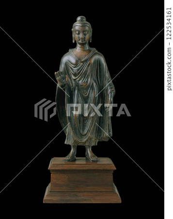 Standing Buddha Statue From Ancient Gandhara, Late 6th Century 122534161