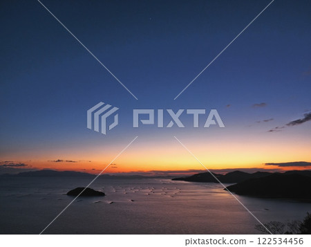 Evening view of Harima Nada seen from Cape Manyo Evening view of Harima Nada seen from Cape Manyo 122534456