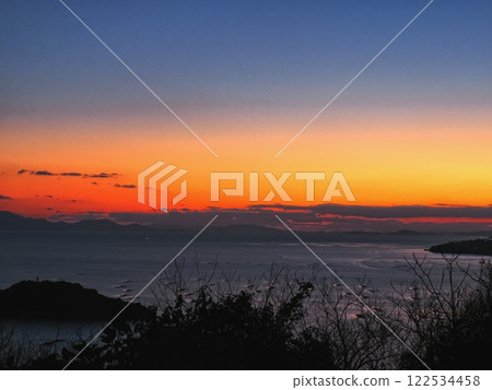 從萬葉岬看到的播磨灘夜景 122534458
