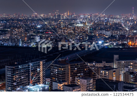 [東京]從川崎市眺望東京夜景 122534475
