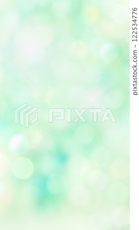 Fresh green early summer watercolor style pale blur background illustration vertical sparkling fluffy 122534776