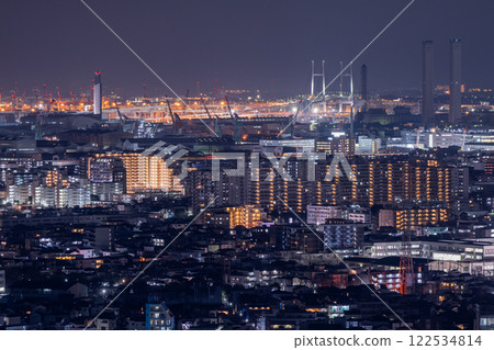 《神奈川縣》橫濱灣大橋夜景 《神奈川縣》橫濱灣大橋夜景 122534814