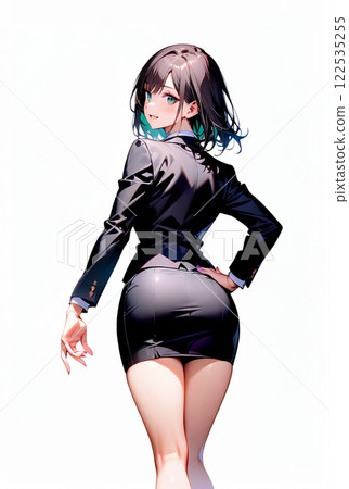 回顧的衣服的一名婦女 回顧的衣服的一名婦女 122535255