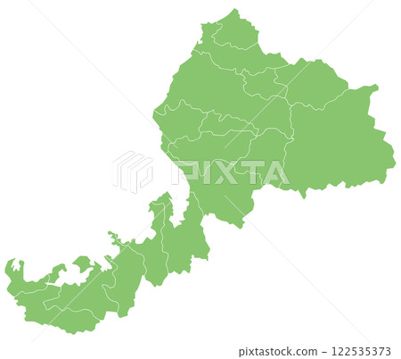 Dividable map of Fukui prefecture Dividable map of Fukui prefecture 122535373