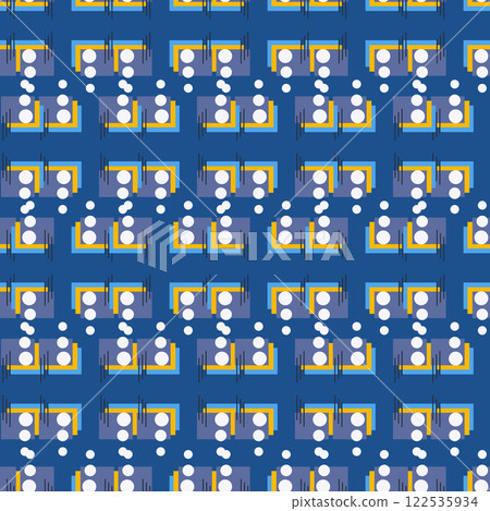 Abstract line shape geometric motif basic pattern continuous background. Oriental style tile modern lux fabric design textile swatch. Abstract line shape geometric motif basic pattern continuous background. Oriental style tile modern lux fabric design textile swatch. 122535934