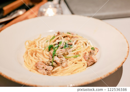 Charbroiled Chicken Neck Peperoncino 122536386