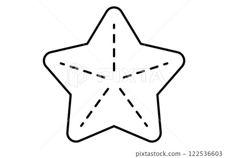 海星簡單圖示向量插圖海 122536603