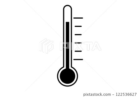 Thermometer simple icon vector illustration Thermometer simple icon vector illustration 122536627
